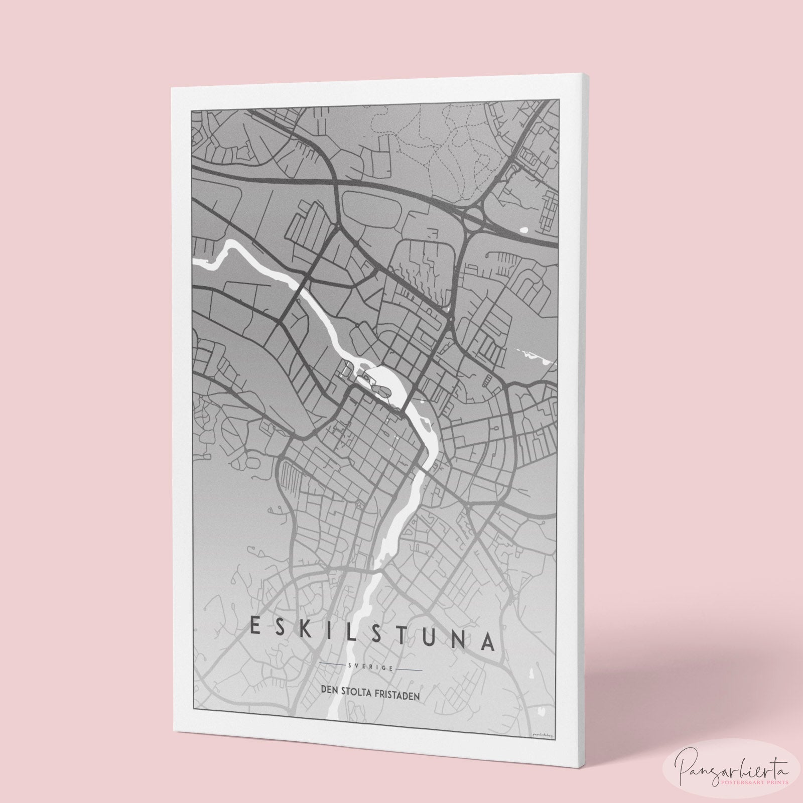 Eskilstuna - Kartposter Posters, affischer, tavlor Pansarhiertadesign