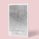 Hässleholm - Kartposter Posters, affischer, tavlor Pansarhiertadesign