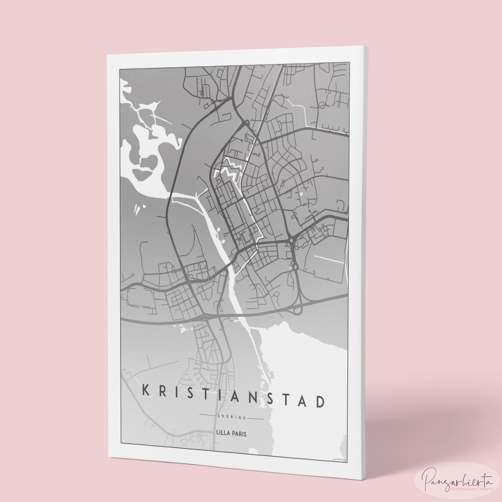 Kristianstad - Kartposter Posters, affischer, tavlor Pansarhiertadesign