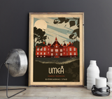 Umeå - Rådhuset - Art deco Posters, affischer, tavlor Pansarhiertadesign