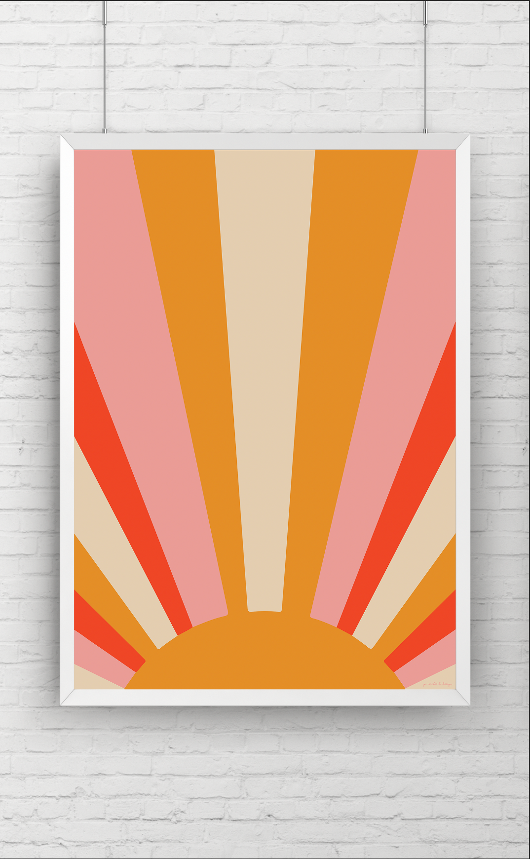 Retro Sol 2 - Barnrumsposter Posters, affischer, tavlor Pansarhiertadesign