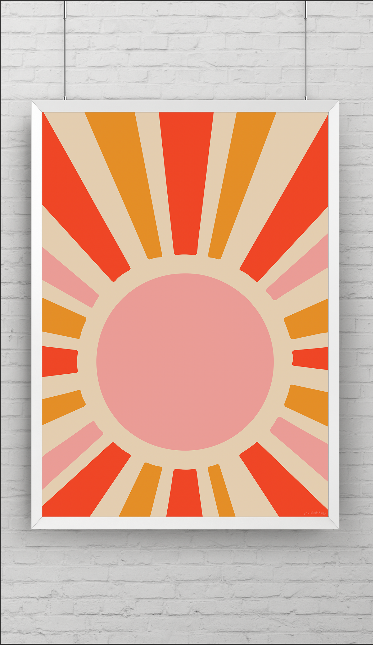 Retro Sol 1 - Barnrumsposter Posters, affischer, tavlor Pansarhiertadesign