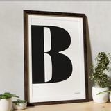 Letter poster Posters, affischer, tavlor Pansarhiertadesign