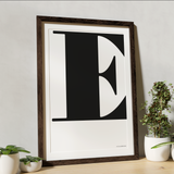Letter poster Posters, affischer, tavlor Pansarhiertadesign