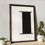 Letter poster Posters, affischer, tavlor Pansarhiertadesign