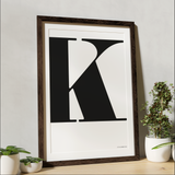 Letter poster Posters, affischer, tavlor Pansarhiertadesign