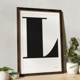 Letter poster Posters, affischer, tavlor Pansarhiertadesign