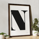 Letter poster Posters, affischer, tavlor Pansarhiertadesign