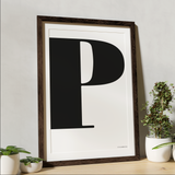 Letter poster Posters, affischer, tavlor Pansarhiertadesign