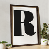 Letter poster Posters, affischer, tavlor Pansarhiertadesign