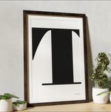 Letter poster Posters, affischer, tavlor Pansarhiertadesign