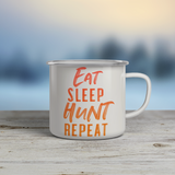 Eat Sleep Hunt Repeat- Emaljmugg