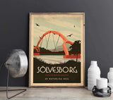 Sölvesborg - Art deco Posters, affischer, tavlor Pansarhiertadesign