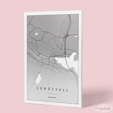 Sundsvall - Kartposter