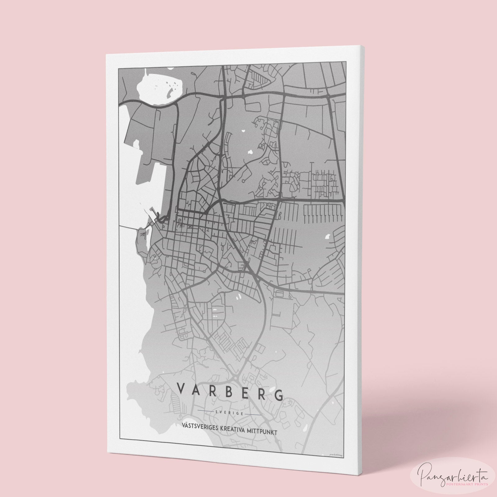 Varberg - Kartposter Posters, affischer, tavlor Pansarhiertadesign