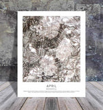 April - Bergskristall Posters, affischer, tavlor Pansarhiertadesign
