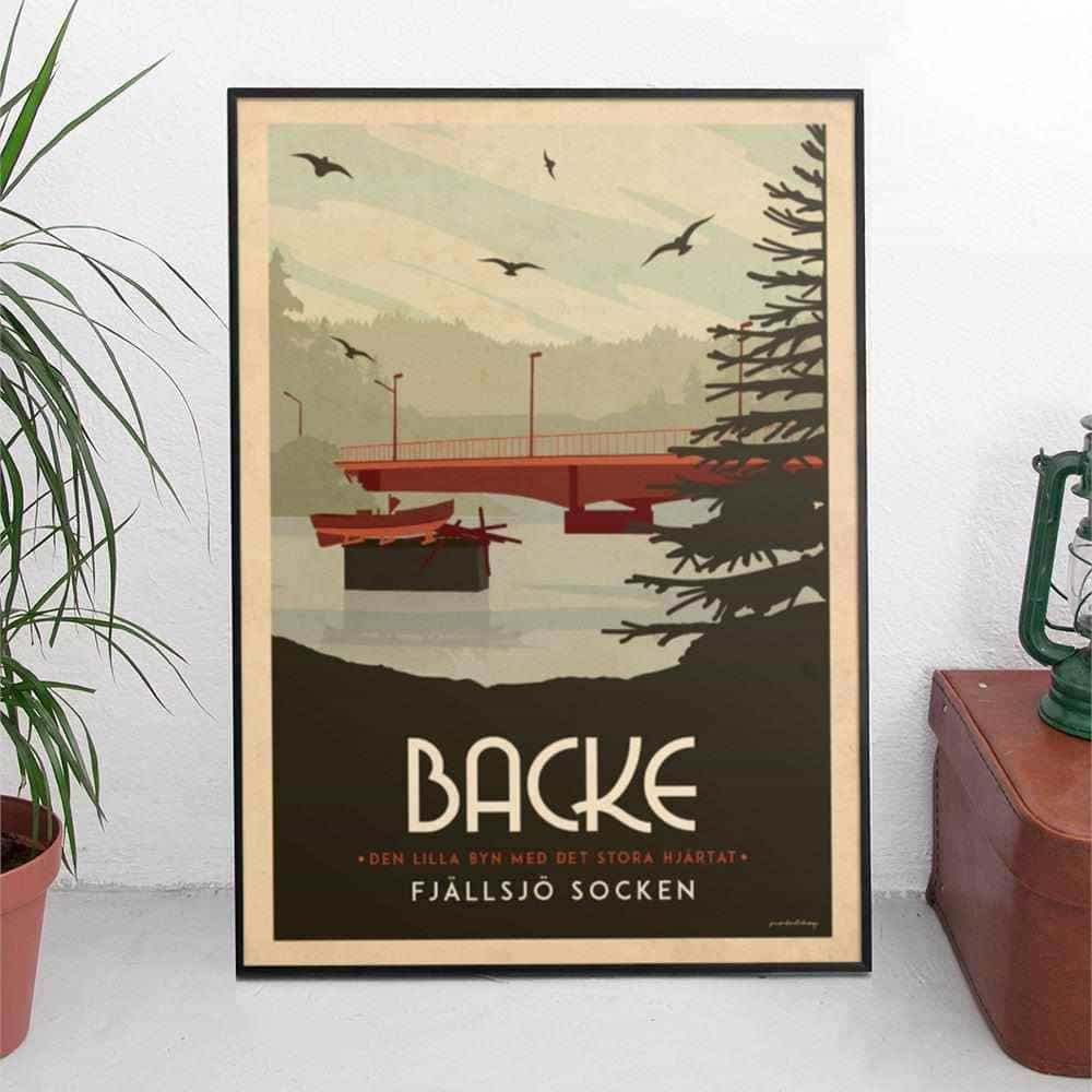 Backe - Art deco Posters, affischer, tavlor Pansarhiertadesign