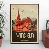 Vindeln - Art deco Posters, affischer, tavlor Pansarhiertadesign