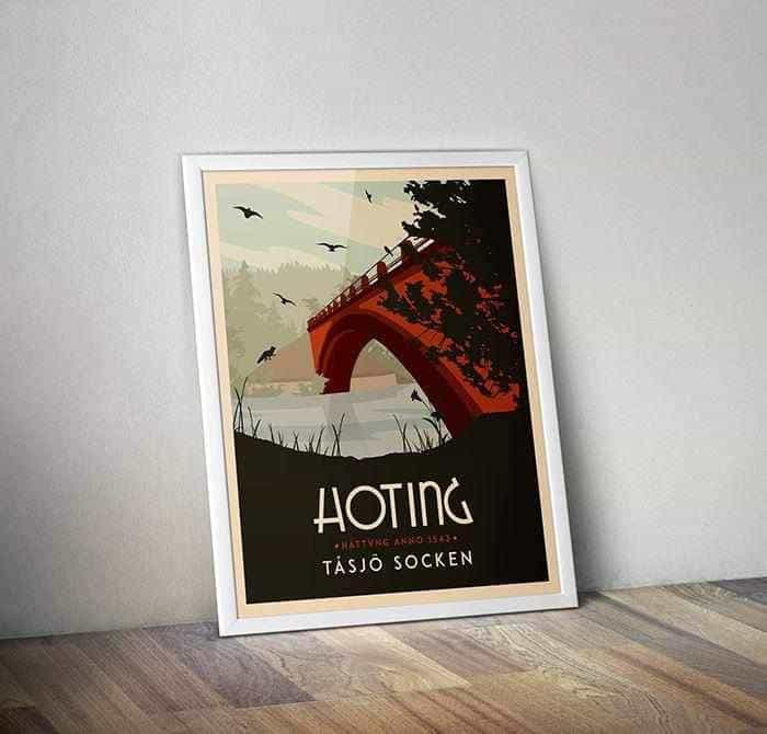 Hoting - Art deco Posters, affischer, tavlor Pansarhiertadesign