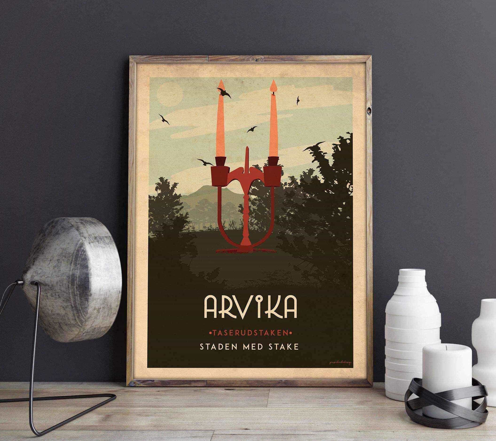 Arvika - Art deco Posters, affischer, tavlor Pansarhiertadesign