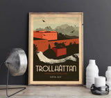 Trollhättan - Art deco Posters, affischer, tavlor Pansarhiertadesign