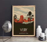 Visby - Art deco Posters, affischer, tavlor Pansarhiertadesign