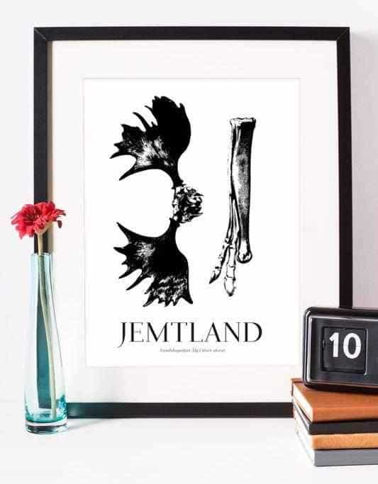 Jemtland - Alces Alces Posters, affischer, tavlor Pansarhiertadesign