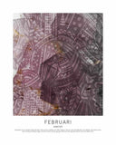 Februari - Ametist Posters, affischer, tavlor Pansarhiertadesign