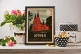 Uppsala - Domkyrkan - Art deco Posters, affischer, tavlor Pansarhiertadesign